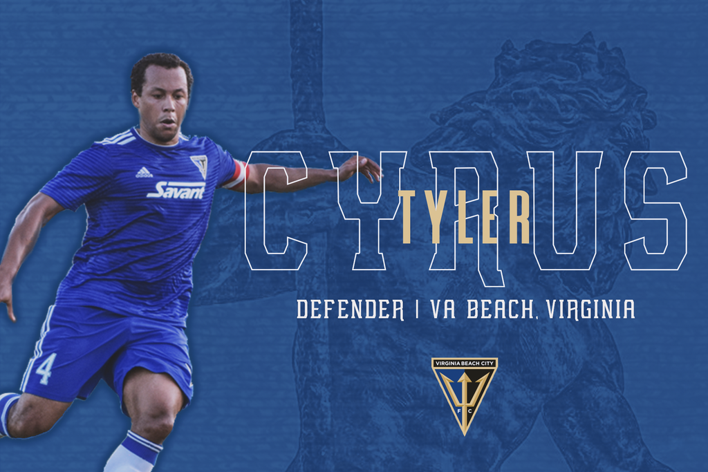 Virginia Beach City FC Announces TJ Cyrus as the Club's First Professional Signing